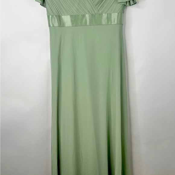 NWT EverPretty Summer Green Lined Formal Dress Size Large slight high-low - Picture 5 of 15